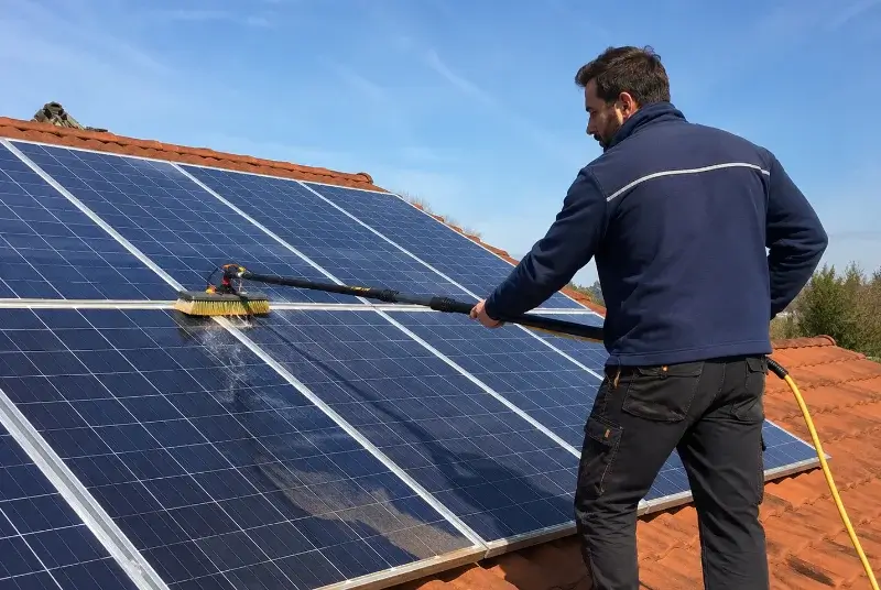 Nettoyage et entretien de panneaux solaires à Entrevernes